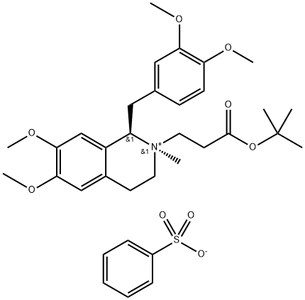 (1R,2R)-1-[(3,4-Dimethoxyphenyl)methyl]-2-[3-(tert-butoxy)-3-oxopropyl]-1,2,3,4-tetrahydro-6,7-dimethoxy -2-Methylisochinoliniumbenzolsulfonat