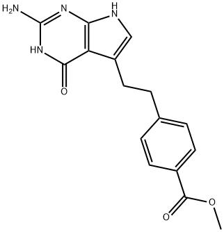 4-[2-(2-Amino-4,7-dihydro-4-oxo-1H-pyrrolo[2,3-d]pyrimidin-5-yl)ethyl]benzoesäuremethylester
