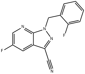 5-Fluor-1-(2-fluorbenzyl)-1H-pyrazolo[3,4-b]pyridin-3-carbonitril